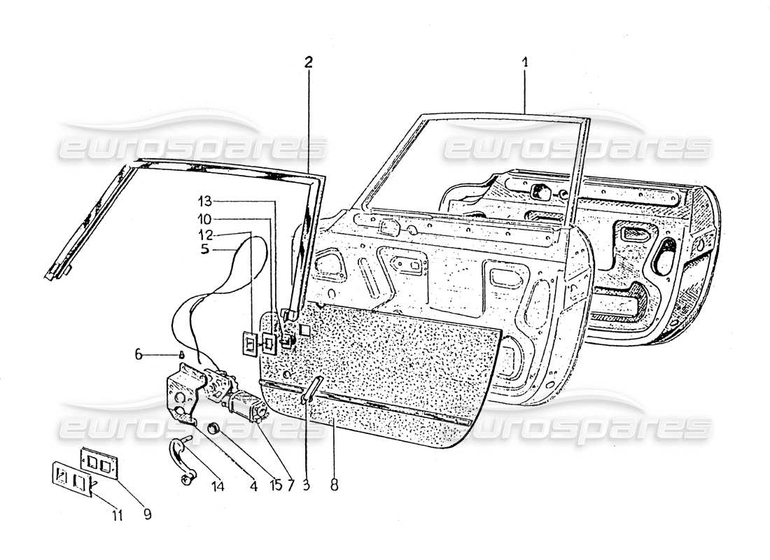 ferrari 330 gt 2+2 (coachwork) porte - moteur électrique en verre (édition 1 + 2) schéma des pièces