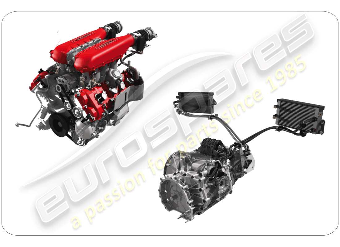 ferrari 458 spider (rhd) unités d'assemblage de rechange schéma des pièces