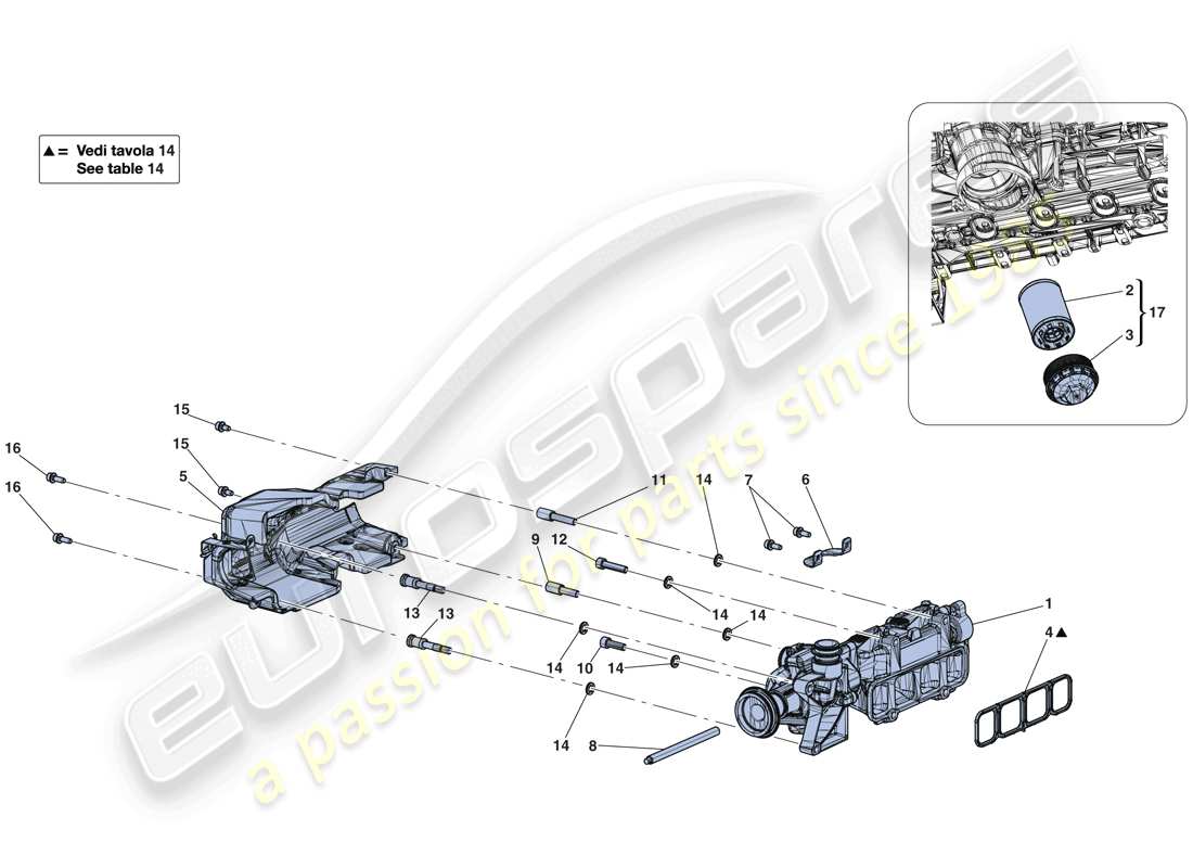 ferrari laferrari aperta (europe) la pompe à huile schéma des pièces