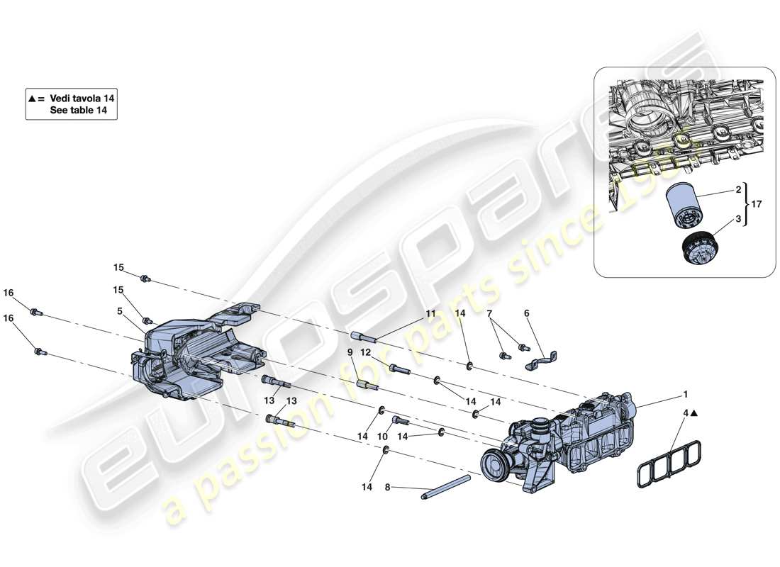 ferrari laferrari aperta (europe) pompe à huile schéma des pièces