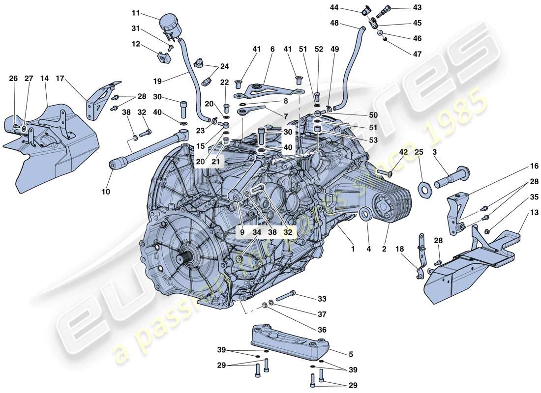 ferrari laferrari aperta (europe) boîte de vitesses complète schéma des pièces