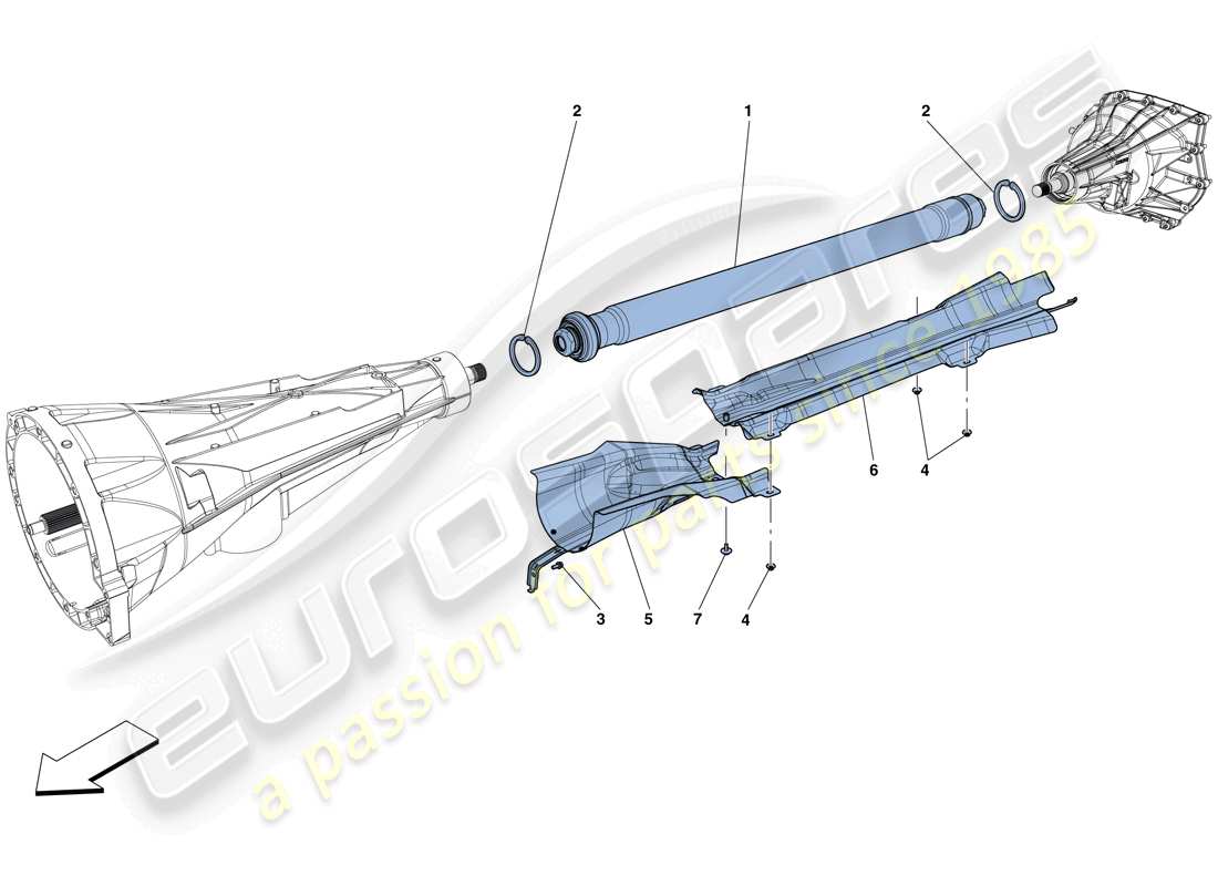 ferrari gtc4 lusso t (europe) tuyau de transmission schéma des pièces