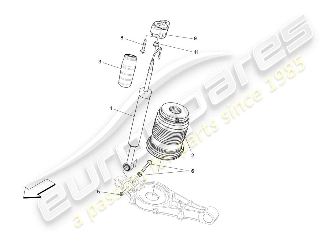 un schéma de pièces du catalogue de pièces maserati levante (2018)