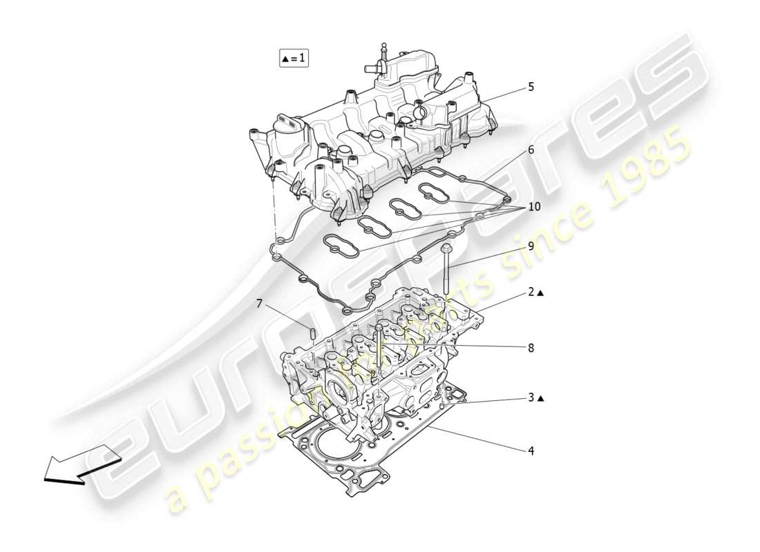 un schéma de pièces du catalogue de pièces maserati ghibli fragment (2022)
