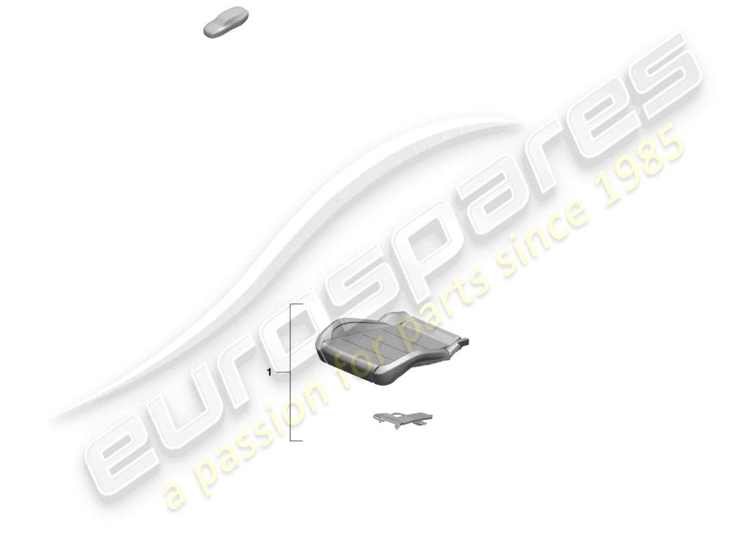porsche 2025 (macan-e) kit de réparation pour capteur d'occupation de siège (côté passager) schéma des pièces