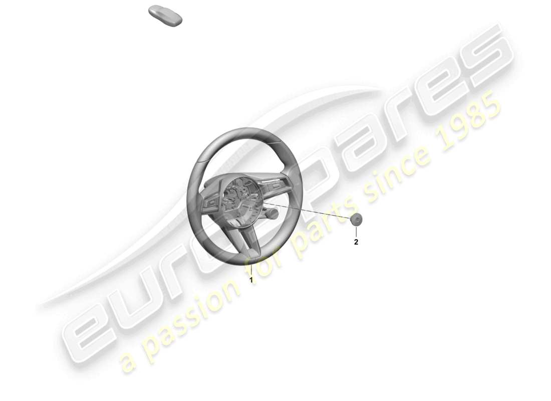 porsche 2026 (taycan 9j1-2) volant multifonction (race-tex) schéma des pièces