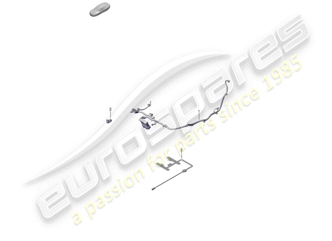 porsche 2024 (992-2 turbo / s) schéma des pièces du siège baquet électrique