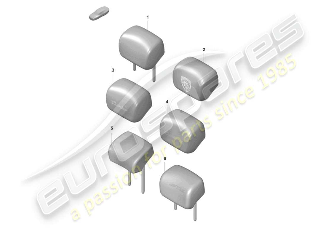 porsche 2020 (taycan 9j1-1) appuis-tête schéma des pièces