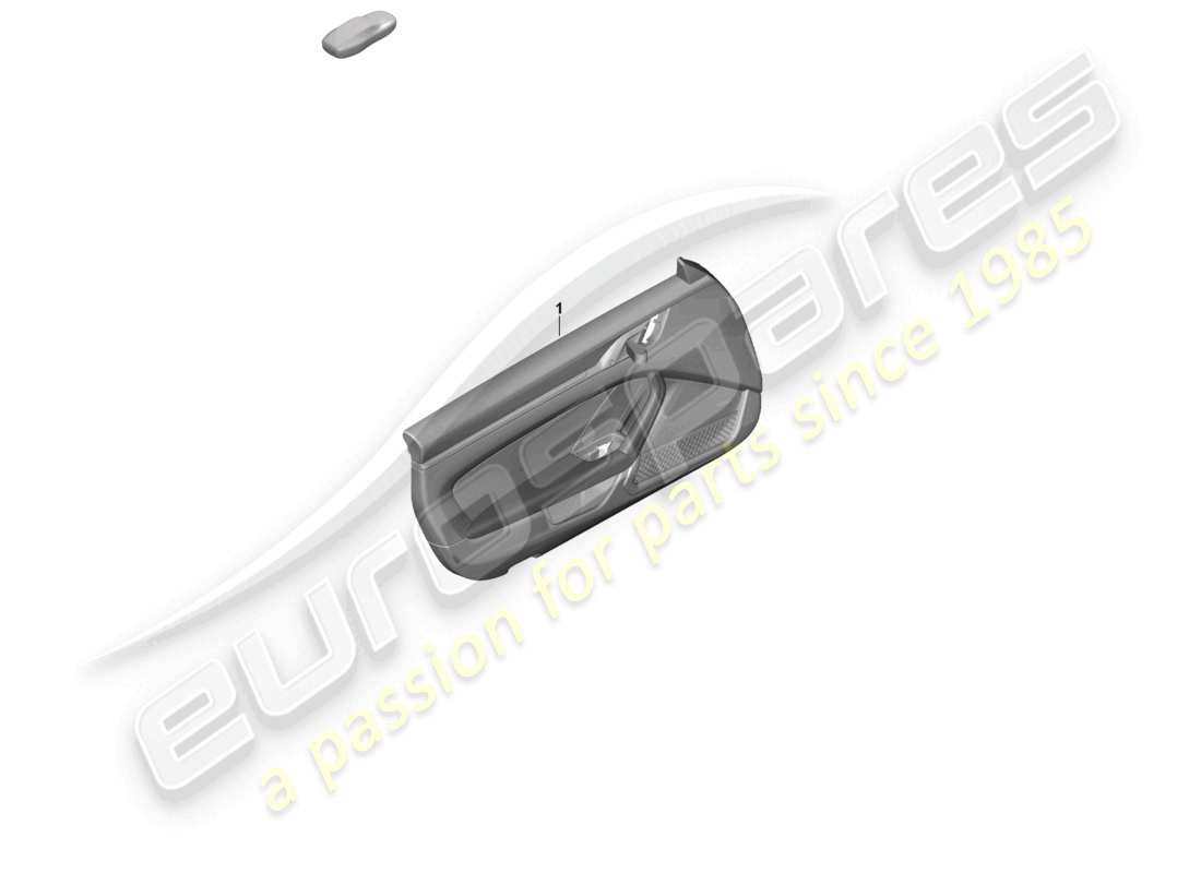 porsche 2023 (992-1 gt3/rs/st) panneau de porte pour véhicules avec accoudoir en cuir (cuir) schéma des pièces