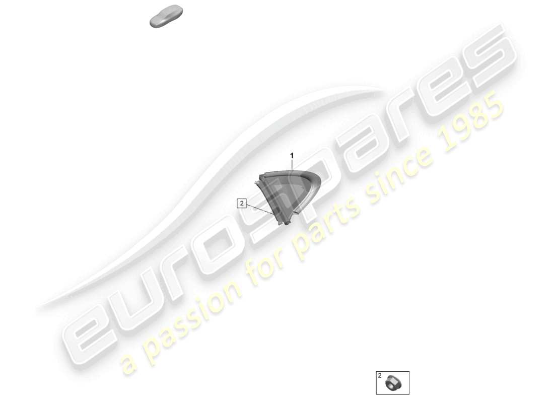 porsche 2025 (taycan 9j1-2) fenêtre latérale schéma des pièces