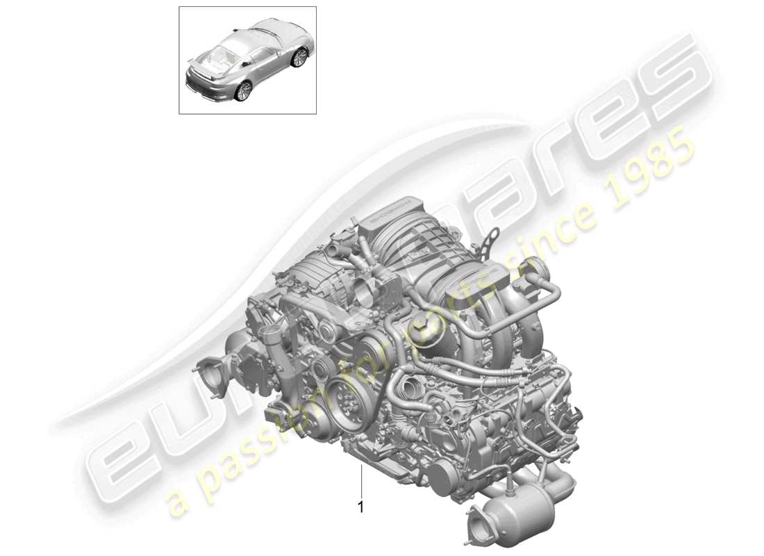 porsche 2021 (991-2 r/gt3/rs) moteur de remplacement schéma des pièces