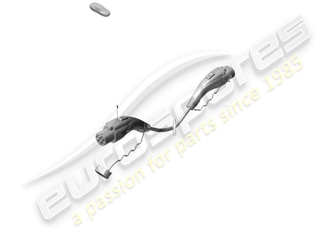 porsche 2026 (taycan 9j1-2) câble de charge pour borne de recharge publique schéma des pièces