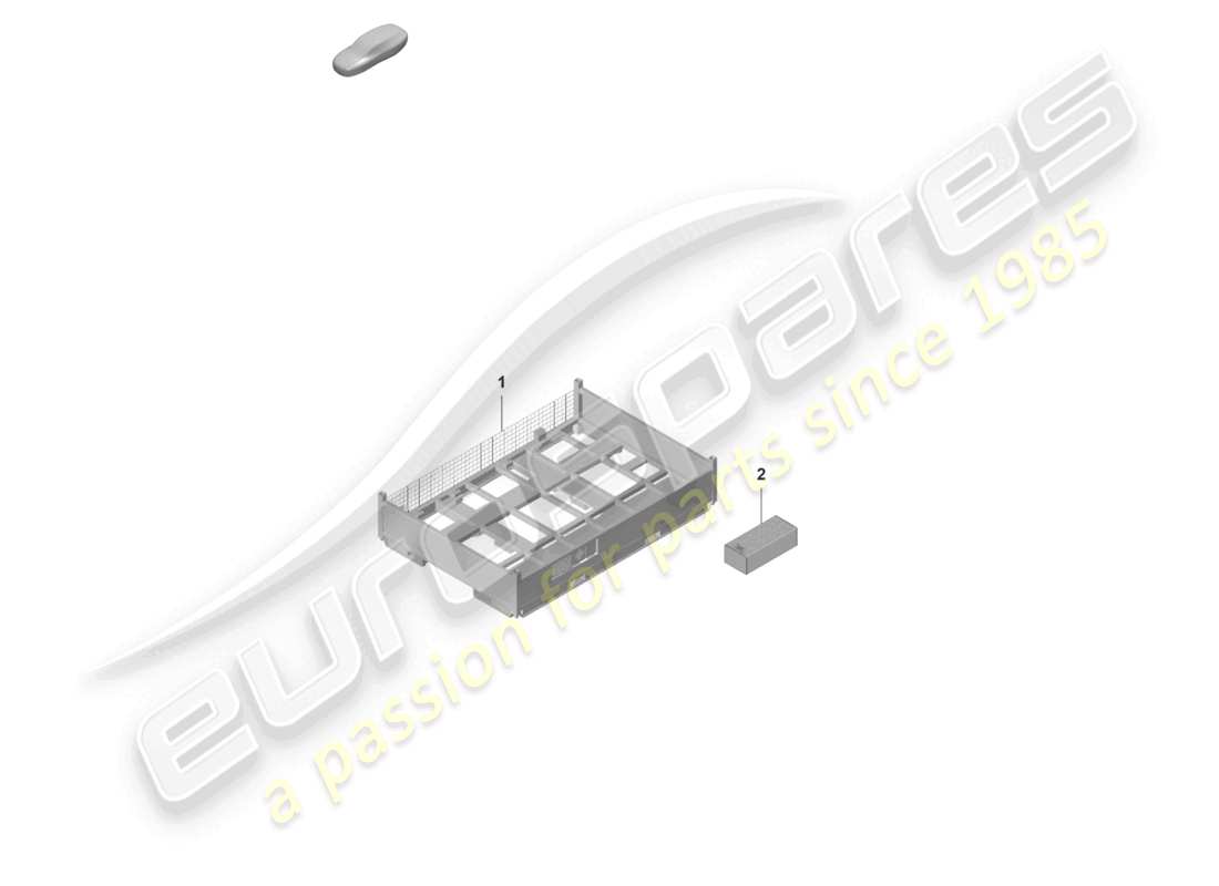 porsche 2025 (taycan 9j1-2) conteneur de transport batterie haute tension schéma des pièces