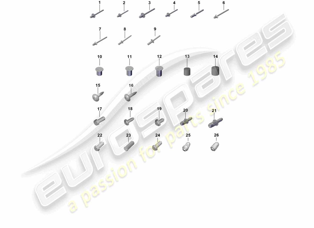 porsche 2024 (panamera 976) diagramme des pièces de carrosserie de voiture