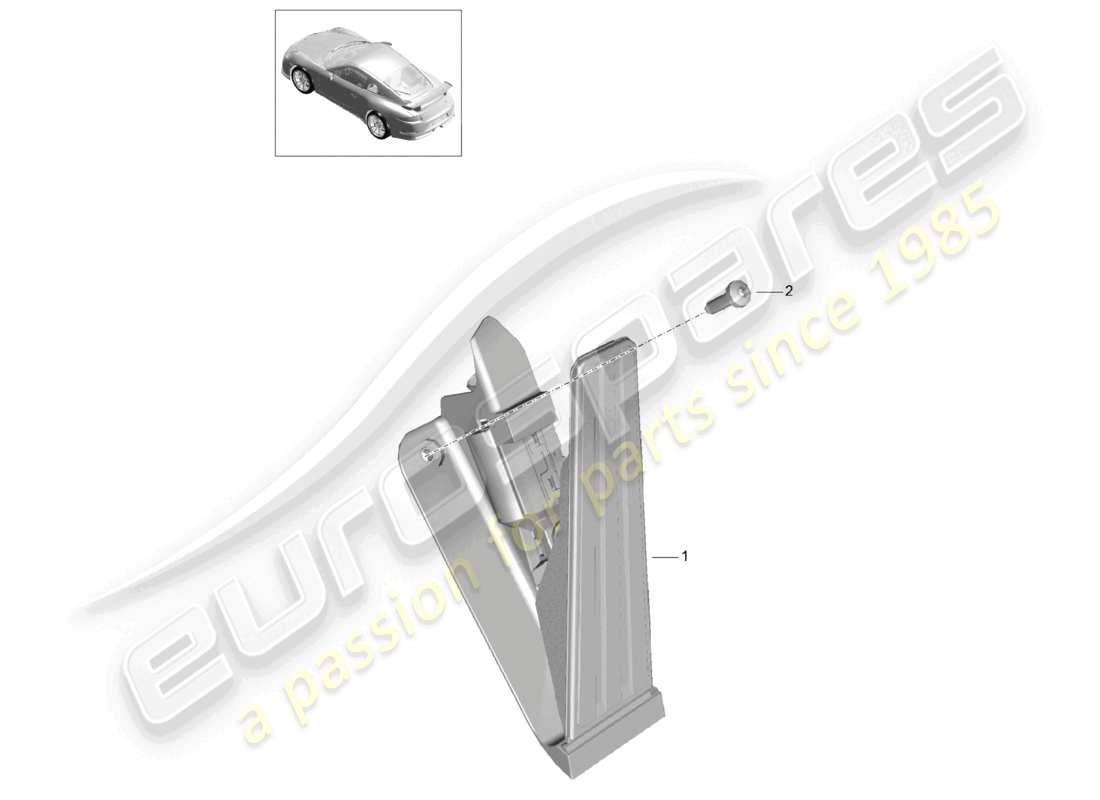 porsche 2021 (991-2 r/gt3/rs) mécanisme de commande des gaz avec levier de frein et d'accélération d >>- mj 2017 schéma des pièces