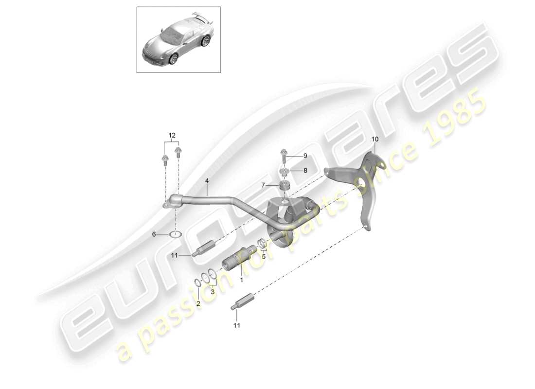 porsche 2021 (991-2 r/gt3/rs) diagramme des pièces du vilebrequin du moteur (presse à huile/lubrifiant)