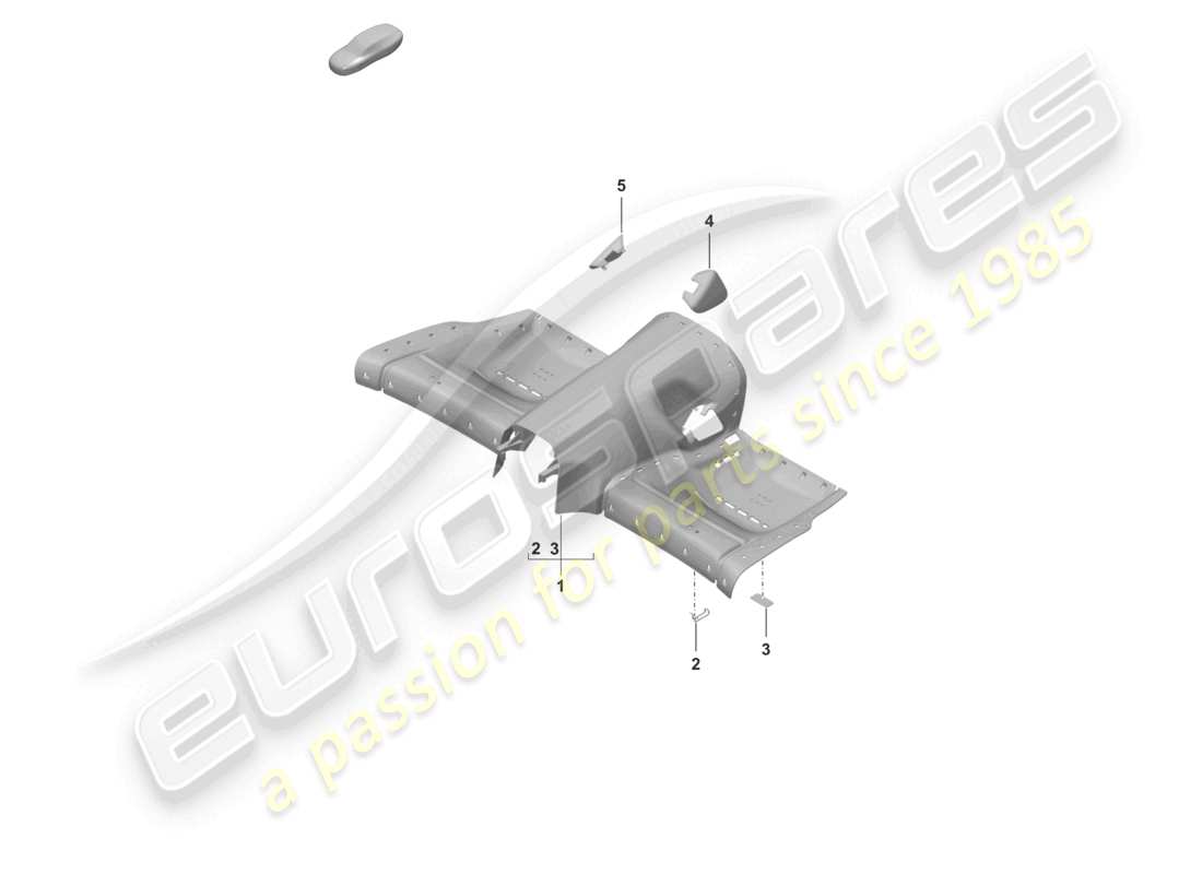 porsche 2024 (992-2) cadre de siège schéma des pièces