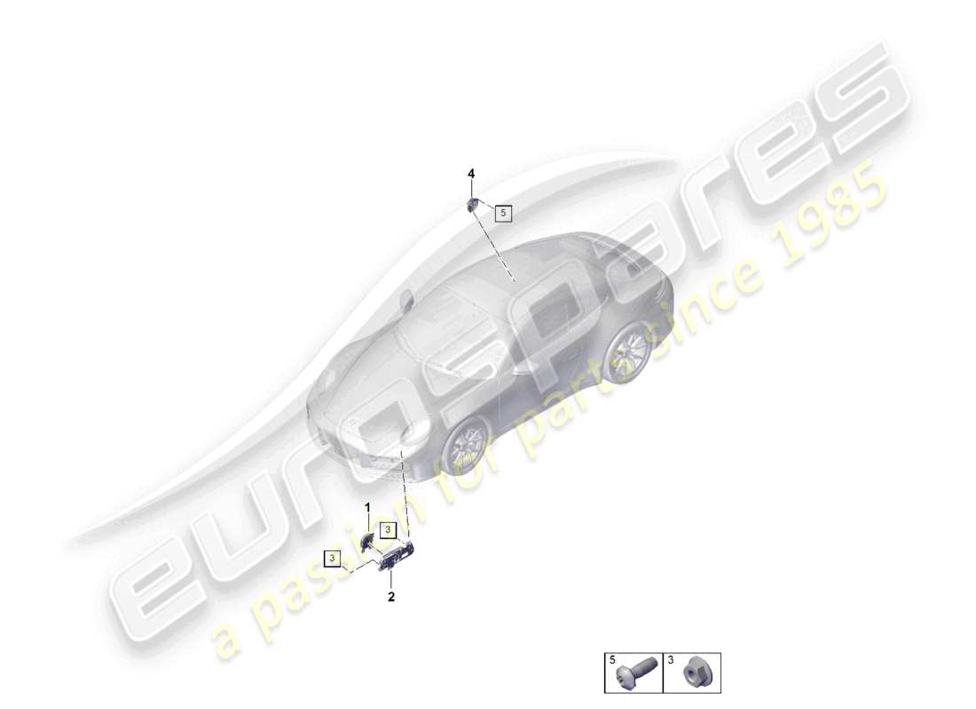 porsche 2024 (992-2) schéma des pièces du système sonore du moteur