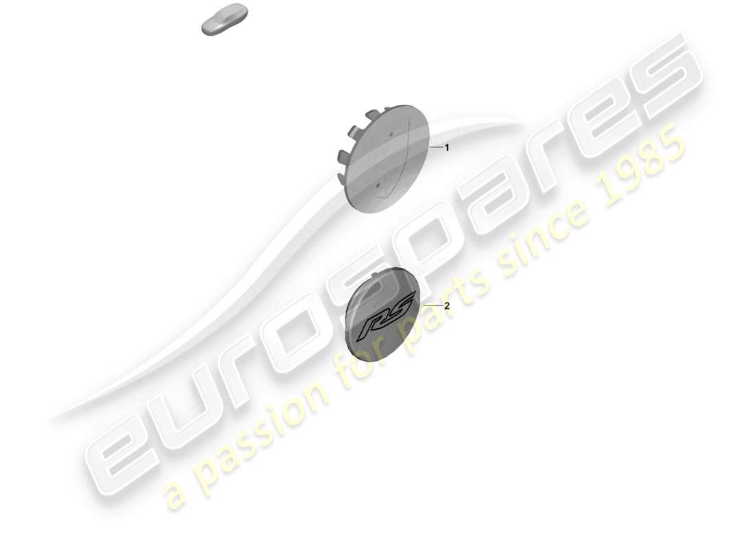 porsche 2022 (718 boxster spyder) schéma des pièces du capuchon de moyeu