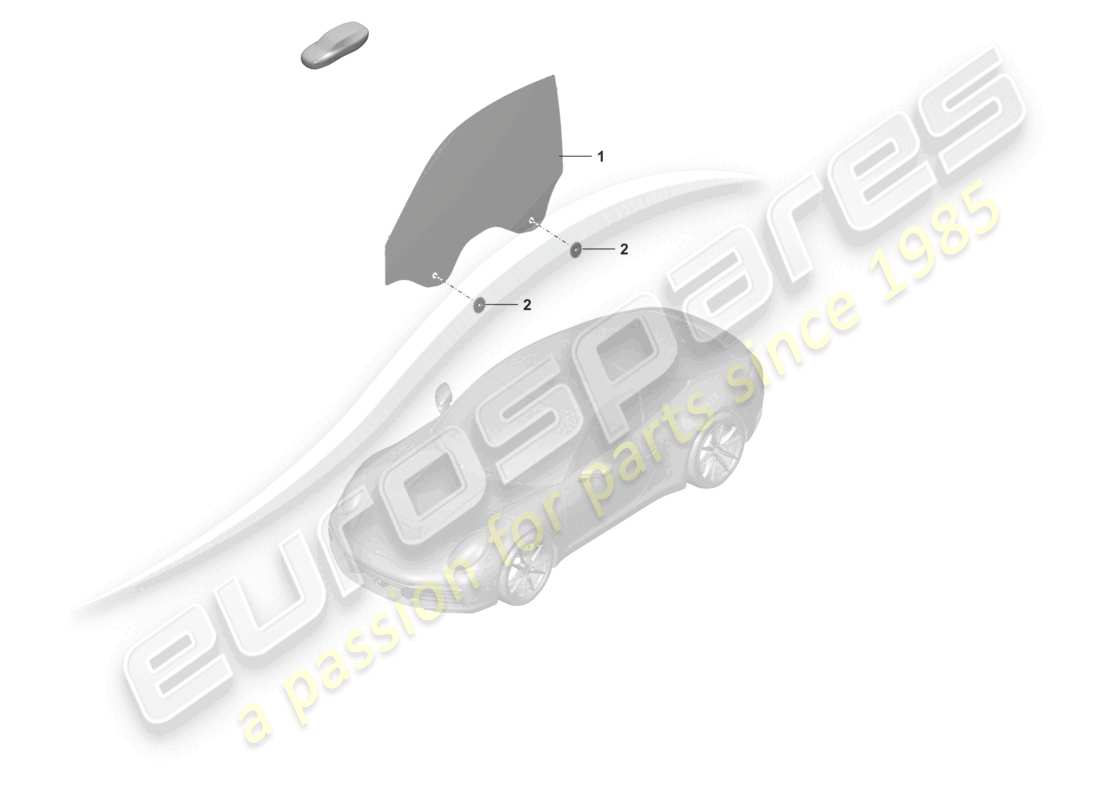 porsche 2024 (992-1) diagramme de pièce de porte-fenêtre