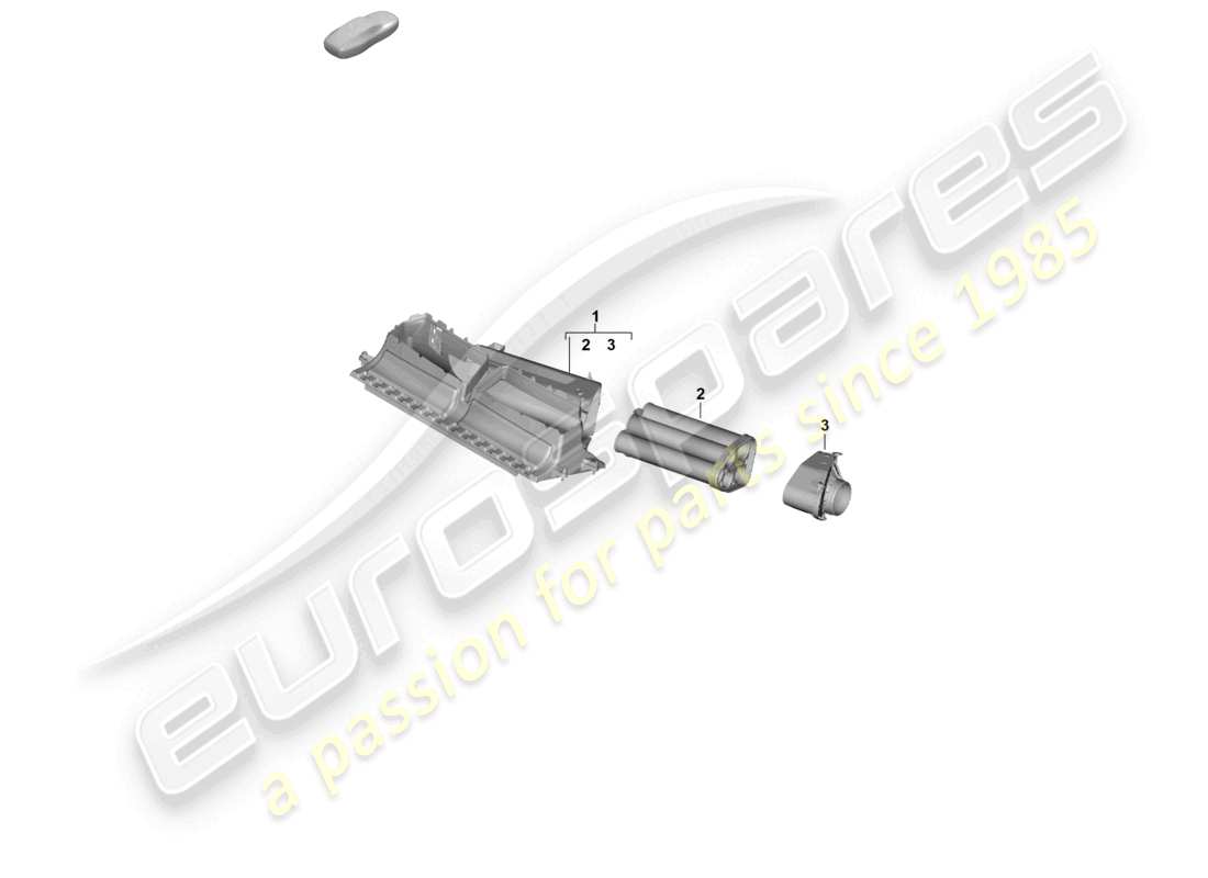 porsche 2024 (992-2) filtre à air pdm.992.129 schéma des pièces