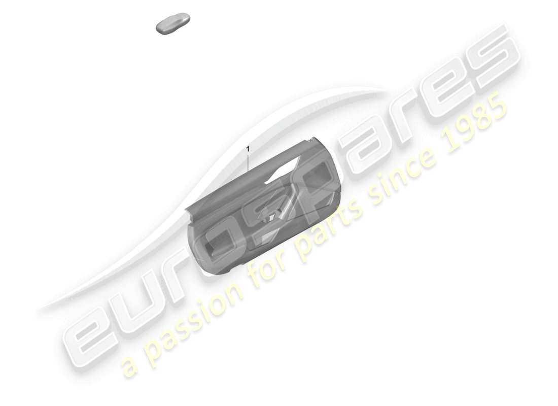 porsche 2022 (992-1 turbo / s) panneau de porte pour véhicules avec garniture en cuir bicolore rétroviseur extérieur avec surpiqûres schéma des pièces
