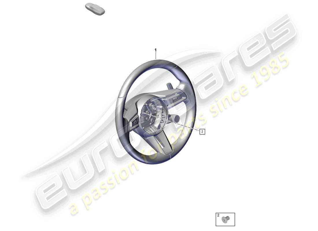 porsche 2026 (cayenne e3 pa) diagramme des pièces du volant multidirectionnel (cuir)