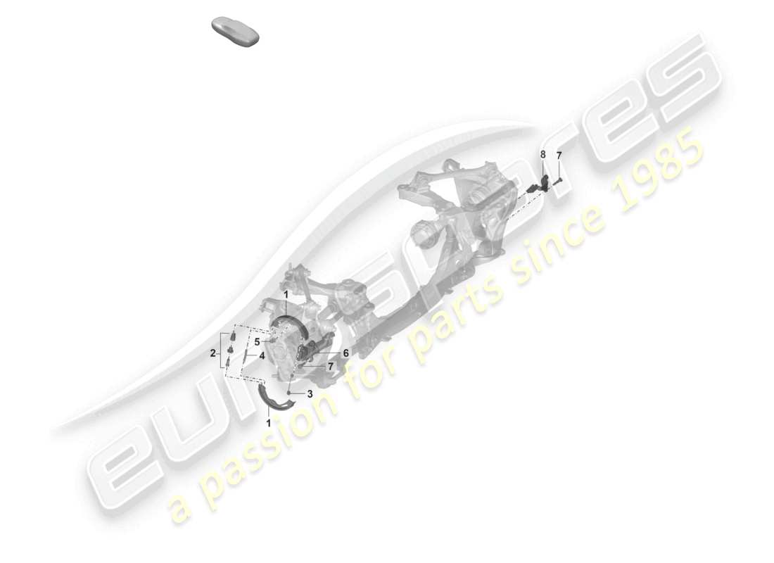 porsche 2023 (992-1 gt3/rs/st) frein de stationnement d - 29.11.2021>>pour boîte de vitesses automatique schéma des pièces
