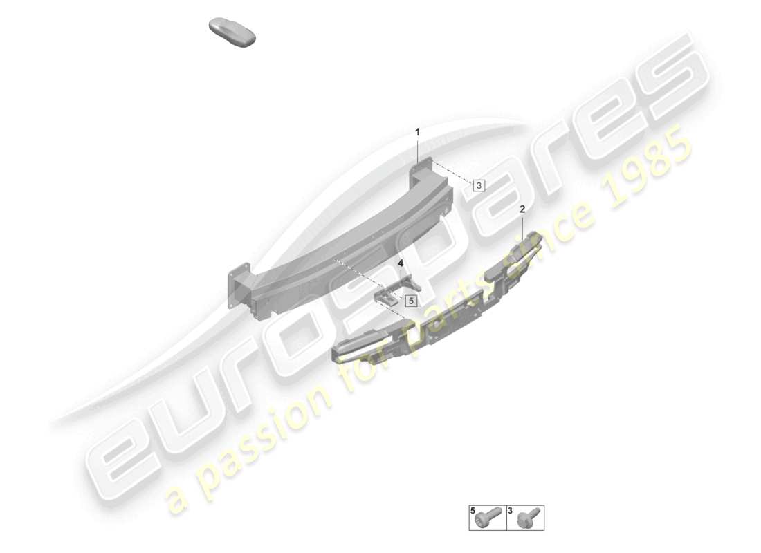 porsche 2023 (taycan 9j1-1) pare-chocs arrière schéma des pièces