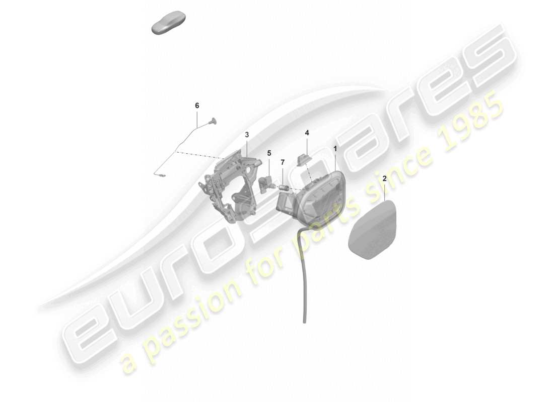 porsche 2023 (taycan 9j1-1) manuel des ridelles diagramme des pièces