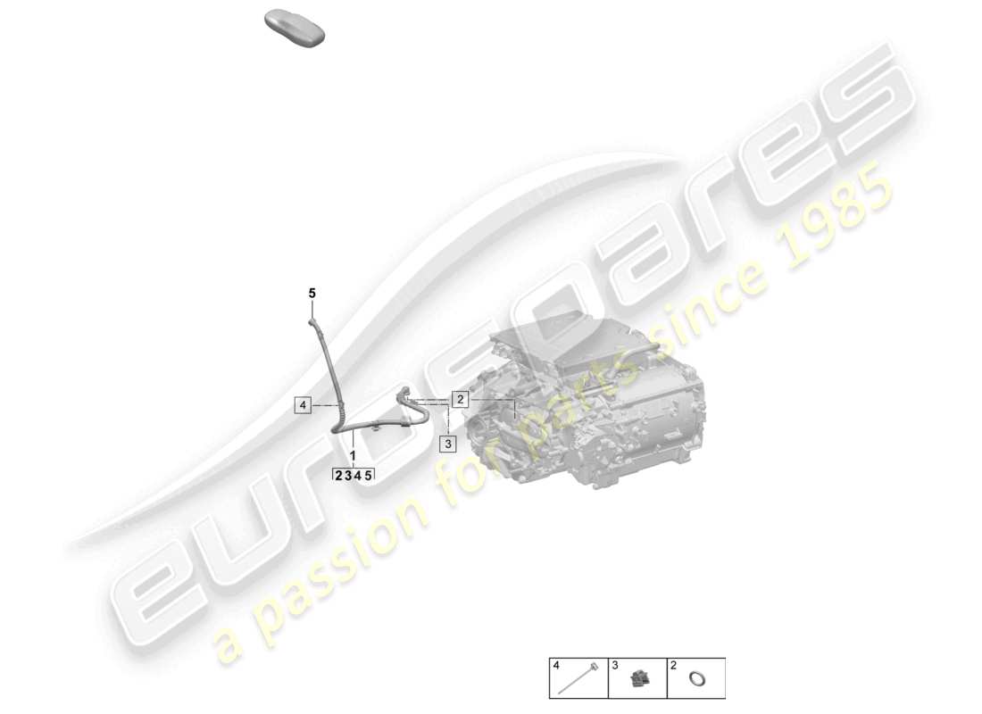 porsche 2025 (macan-e) conduite de reniflard macan 4 boîte de vitesses macan schéma des pièces