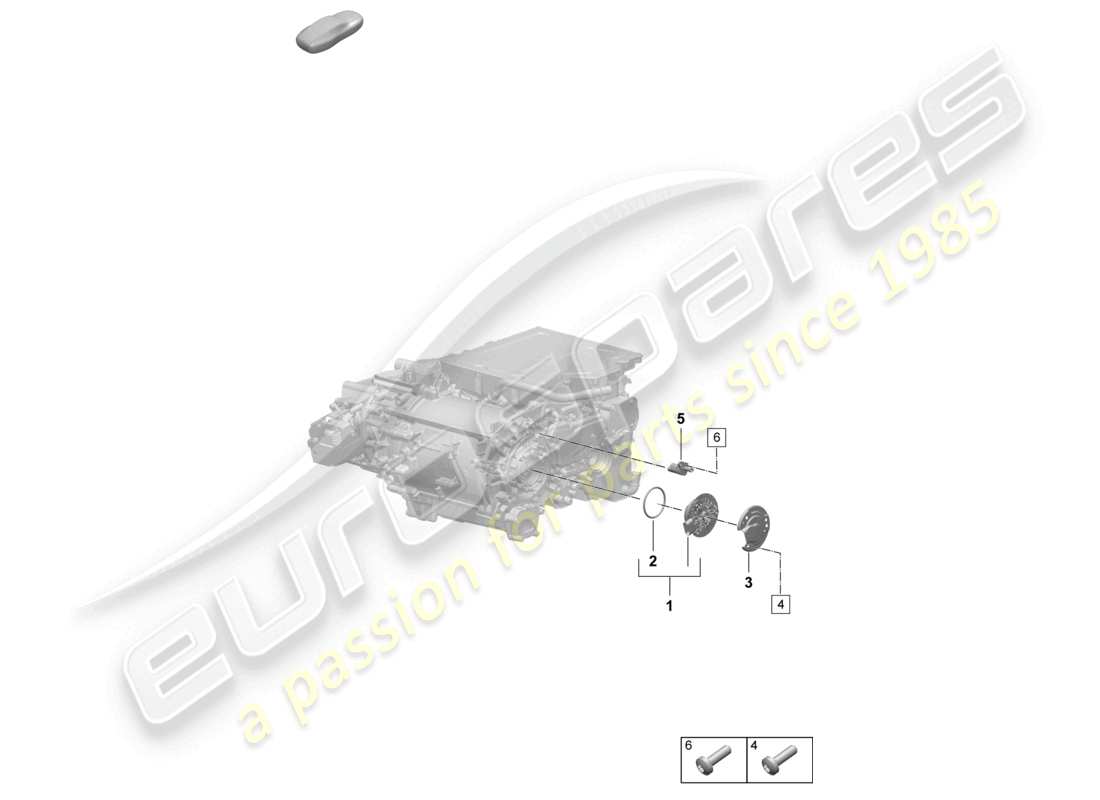 porsche 2025 (macan-e) moteur de traction pour entraînement électrique essieu arrière capteurs schéma des pièces
