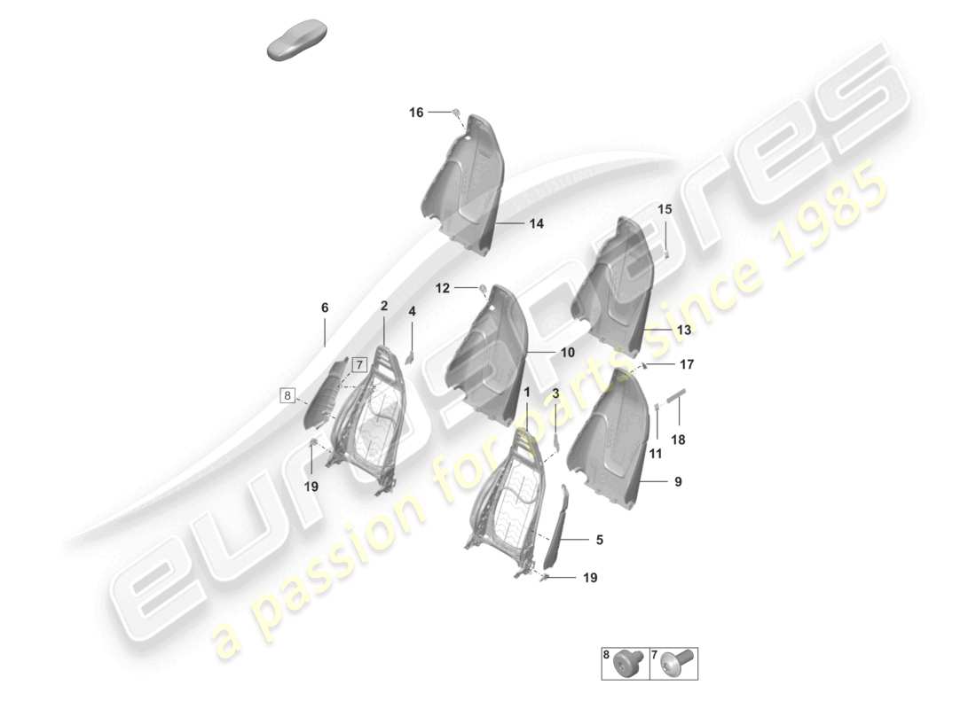 porsche 2025 (992-2 gt3/rs/st) cadre de dossier schéma des pièces