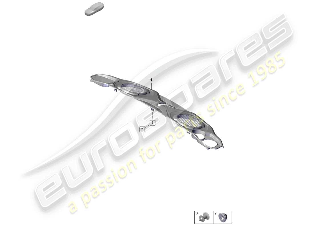 porsche 2023 (992-1 gt3/rs/st) couvercle moteur schéma des pièces