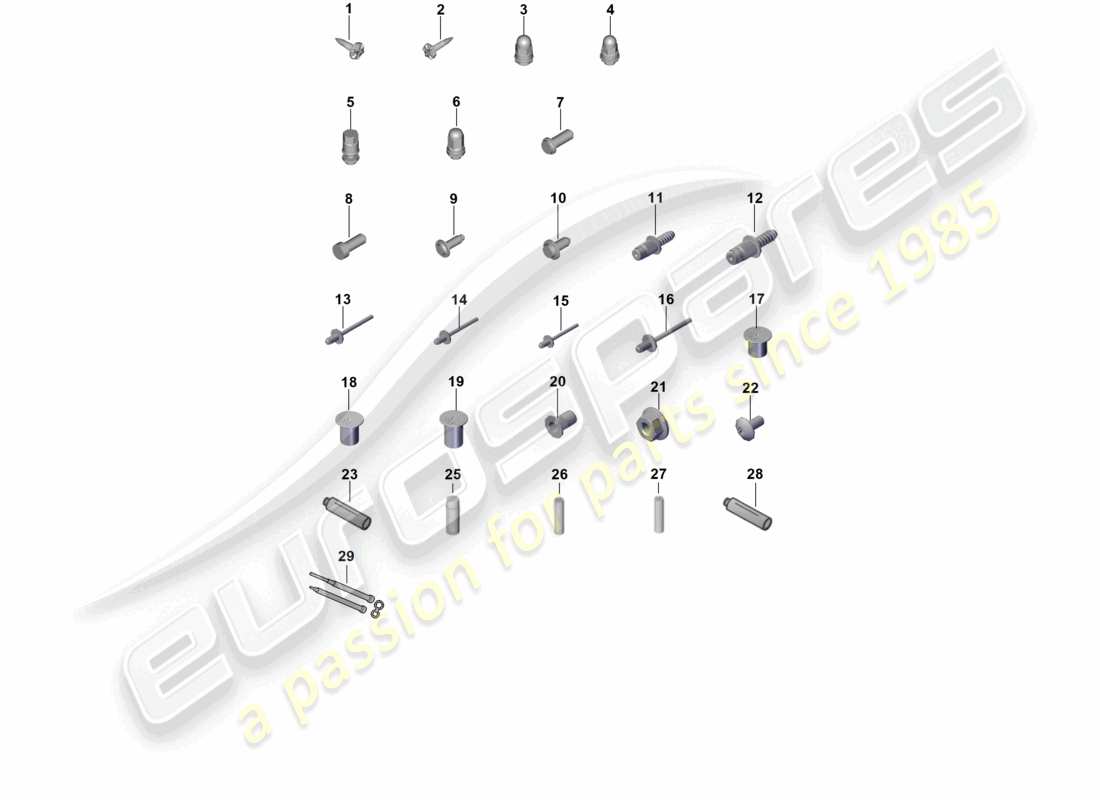 porsche 2021 (cayenne e3 9ya/9yb) diagramme des pièces de carrosserie de voiture