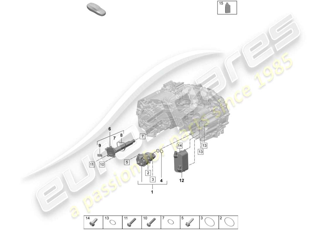 porsche 2025 (macan-e) moteur de traction pour entraînement électrique macan 4 pompe à huile de l'essieu arrière macan schéma des pièces