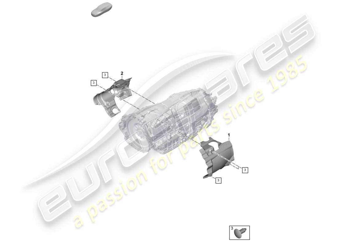 porsche 2026 (panamera 976) 8-speed schéma des pièces des accessoires de la boîte de vitesses à double embrayage