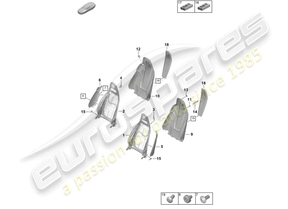 schéma de pièce contenant le numéro de pièce 992881971f sxt