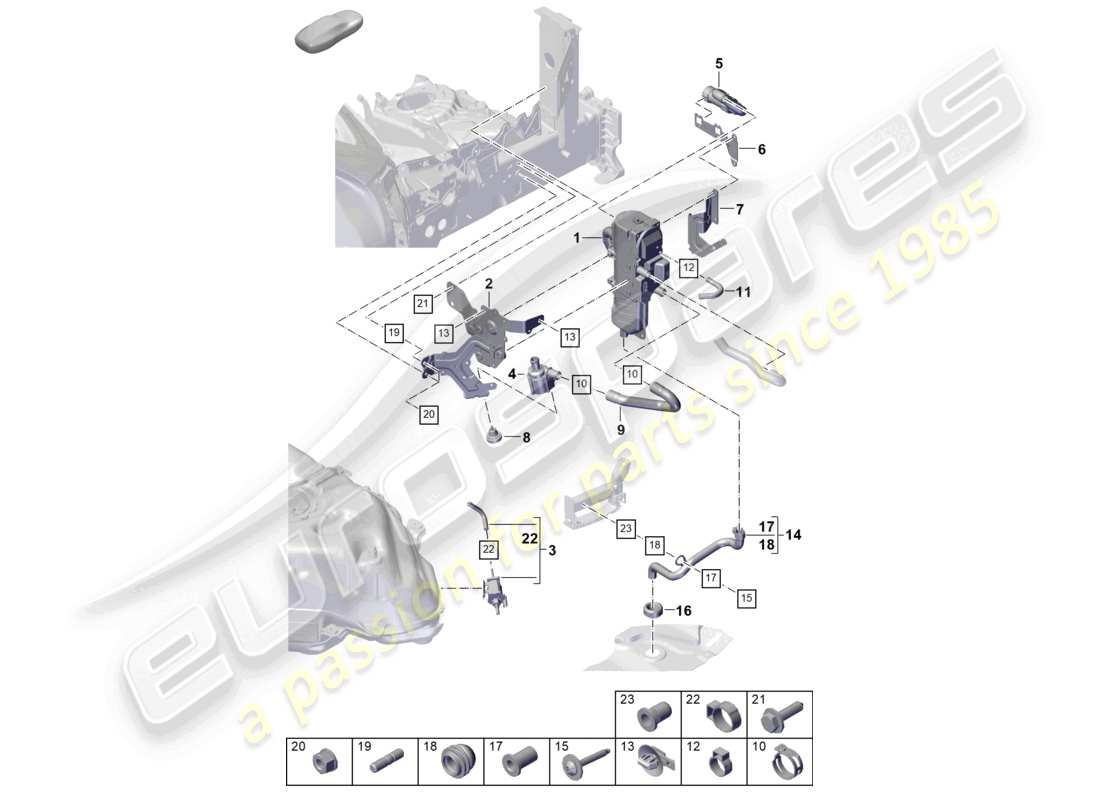 schéma de pièce contenant le numéro de pièce pab261163