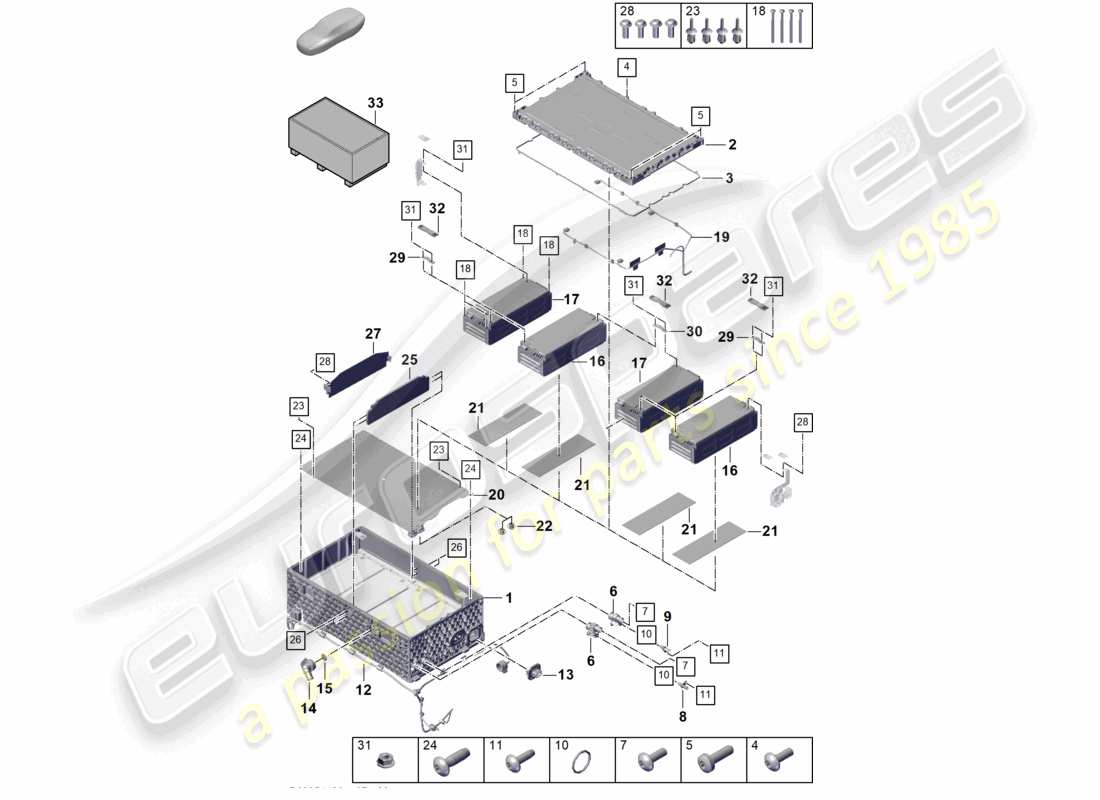 schéma de pièce contenant le numéro de pièce pab915755