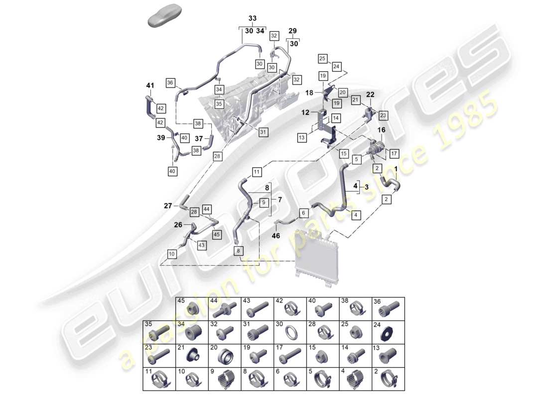 schéma de pièce contenant le numéro de pièce pab129669a