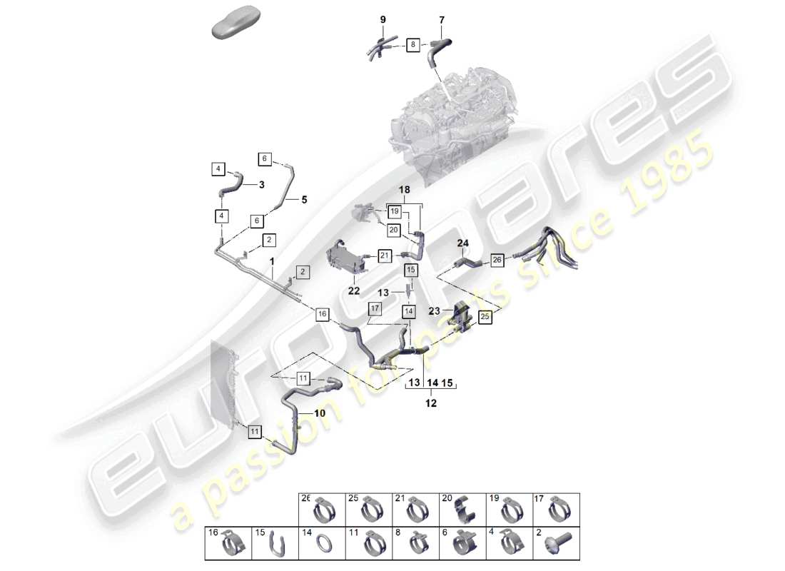 schéma de pièce contenant le numéro de pièce pab145947c