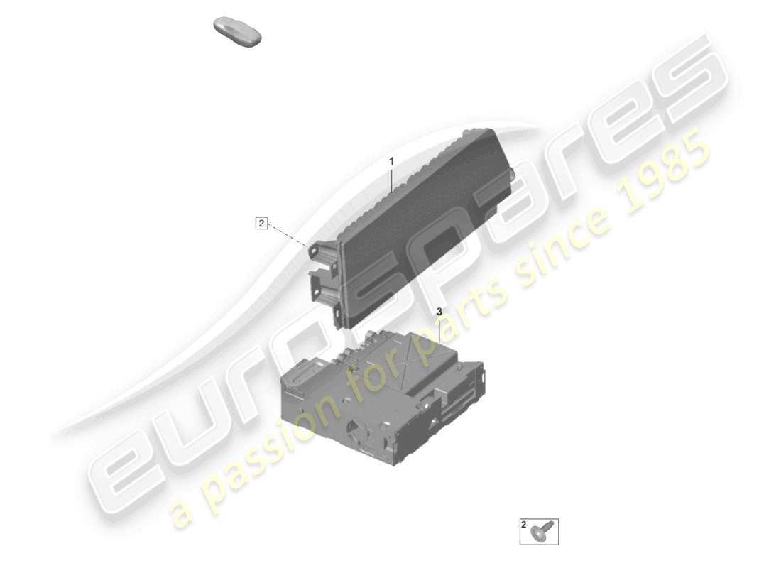 un schéma de pièces du catalogue de pièces porsche 2024 (992-2 gt3/rs/st)