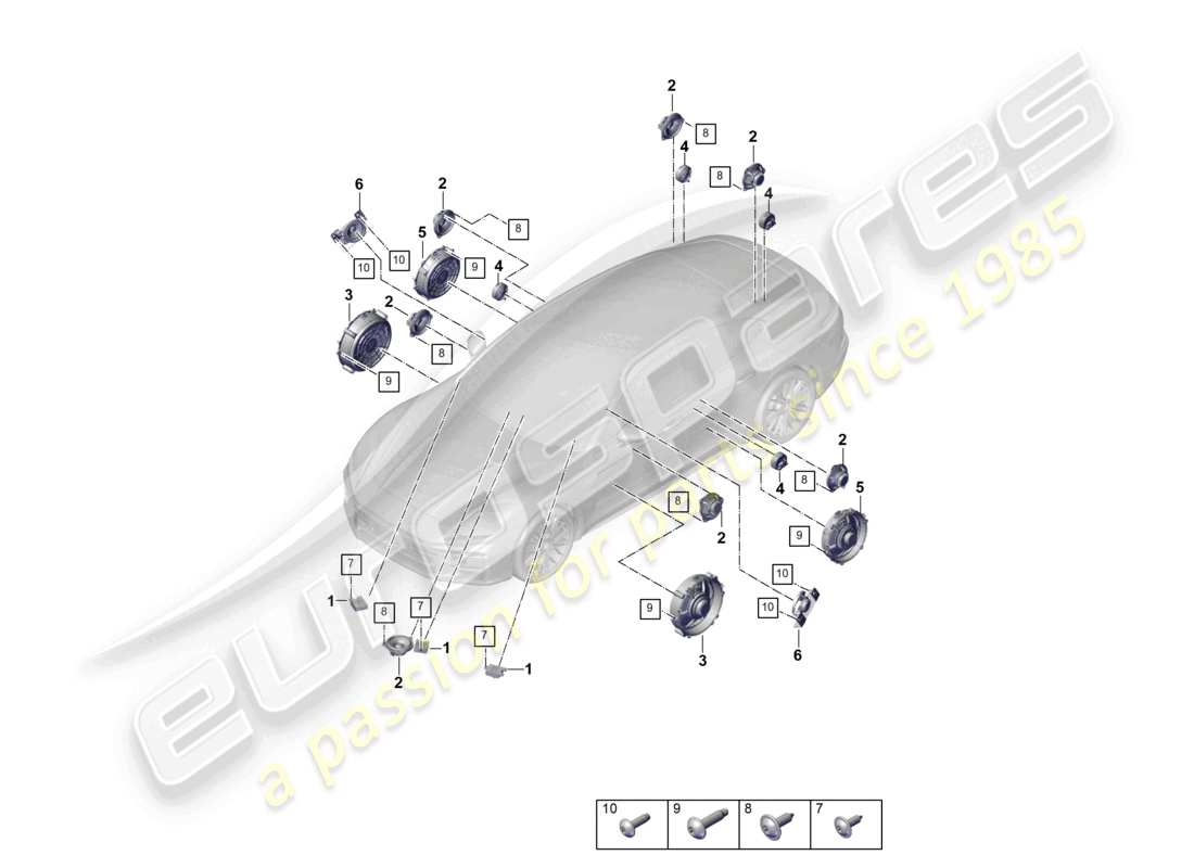schéma de pièce contenant le numéro de pièce n10442003