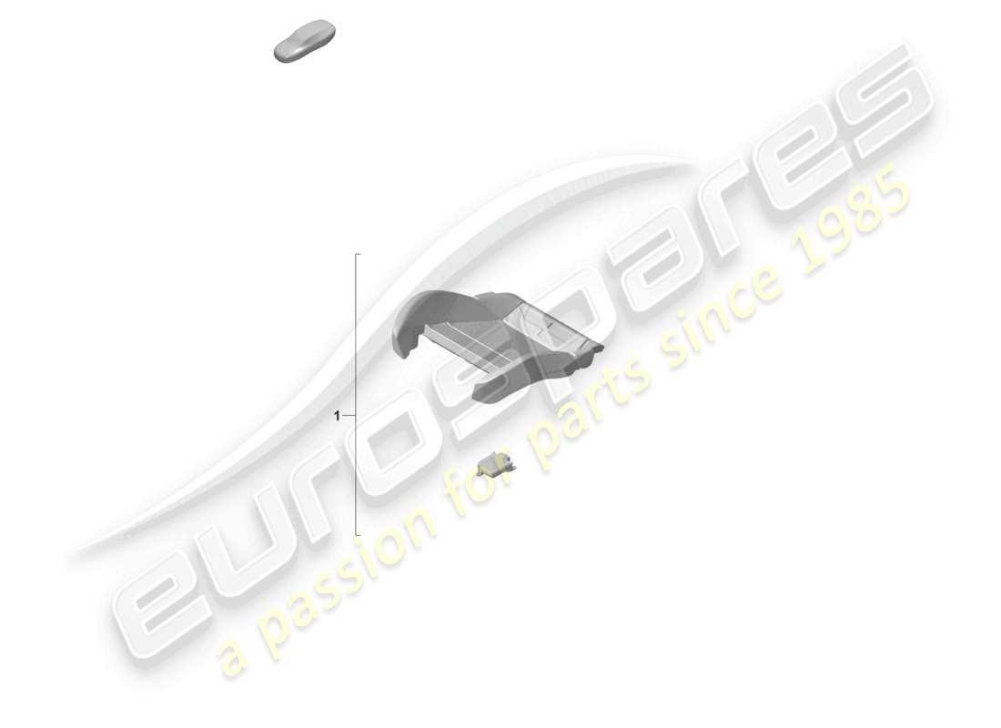porsche 2026 (taycan 9j1-2) kit de réparation pour capteur de siège occupé (côté passager) uniquement pour : usa canada schéma des pièces