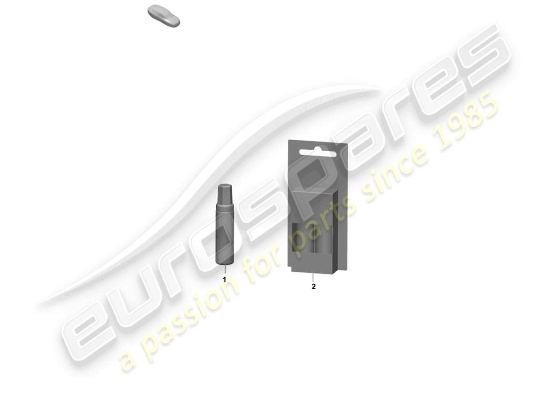 porsche 2025 (taycan 9j1-2) applicateur de retouche de peinture peintures schéma des pièces