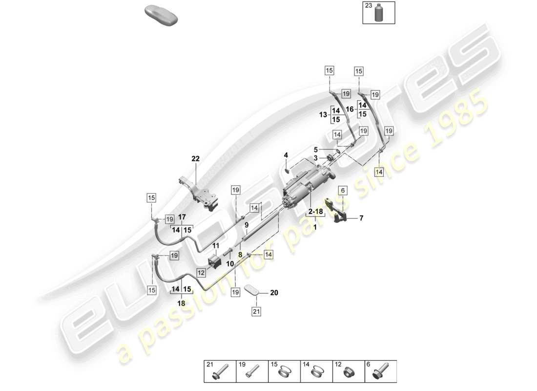 schéma de pièce contenant le numéro de pièce pad411881a