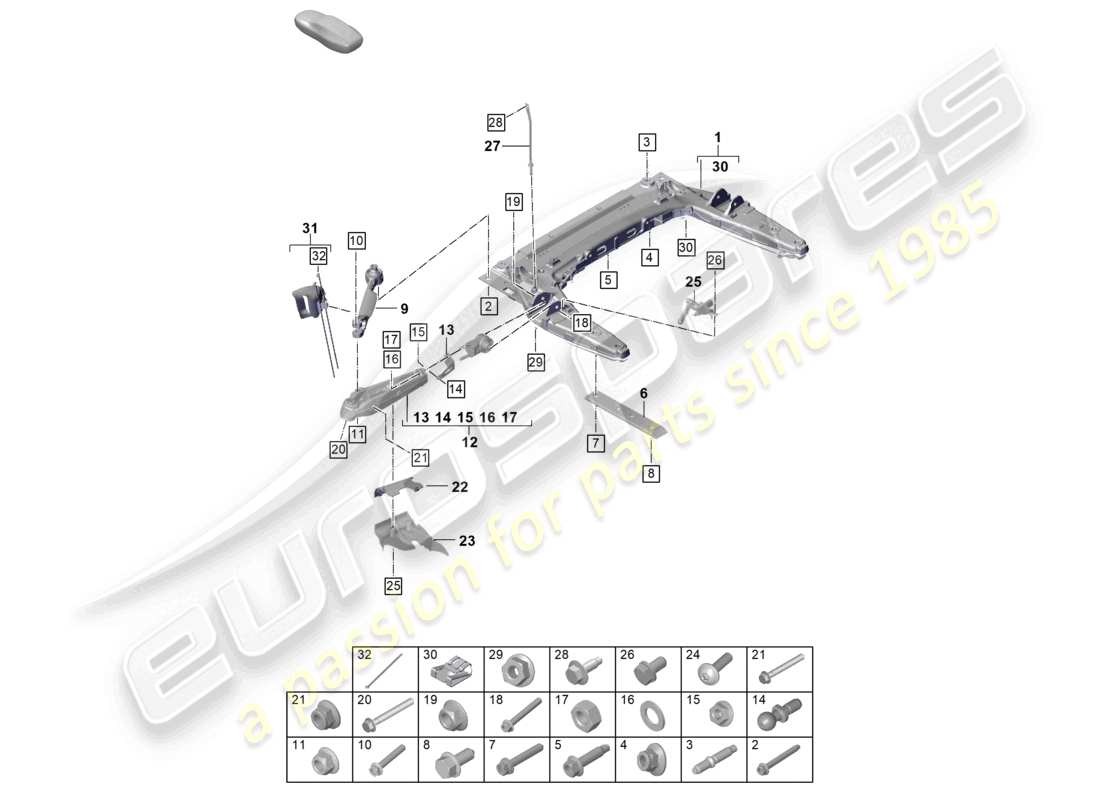 schéma de pièce contenant le numéro de pièce 9gt616214