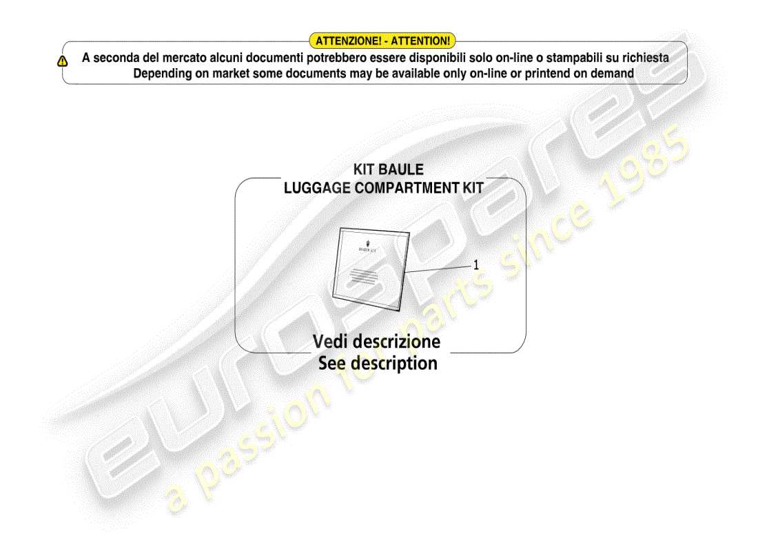 maserati mc20 (2024) documentation de bord schéma des pièces