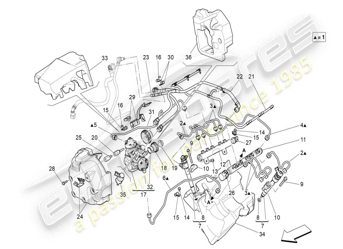 maserati ghibli (2020) schéma des pièces des pompes à carburant et des conduites de connexion